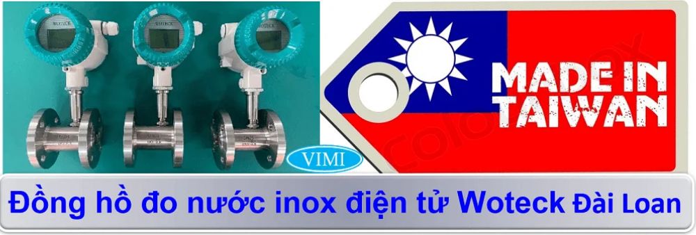 Đồng hồ đo nước inox điện tử Woteck Đồng hồ đo nước inox Woteck