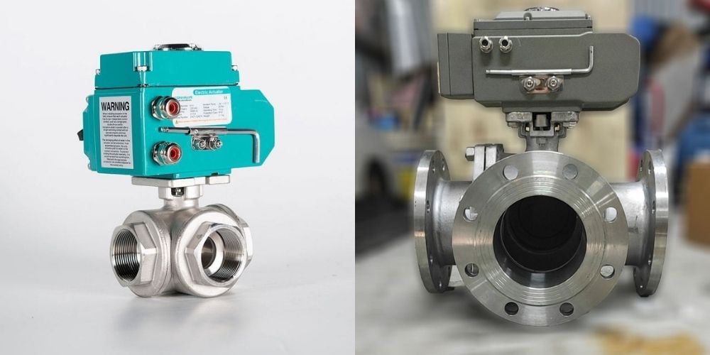 van 3 ngã điều khiển điện inox