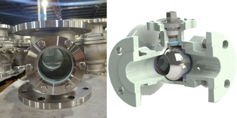 cấu tạo van bi 3 ngã mặt bích