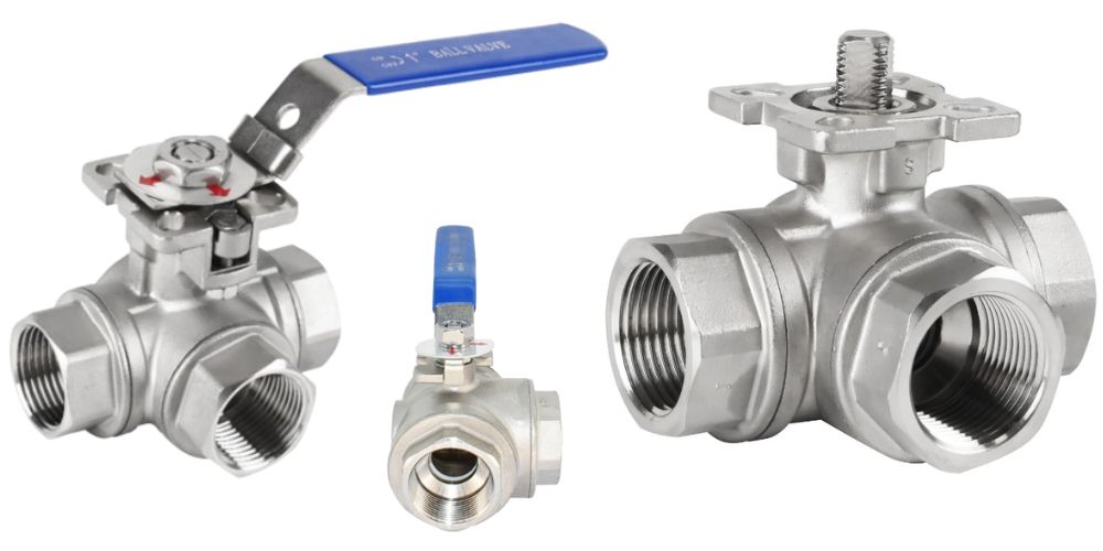 van bi 3 ngã nối ren