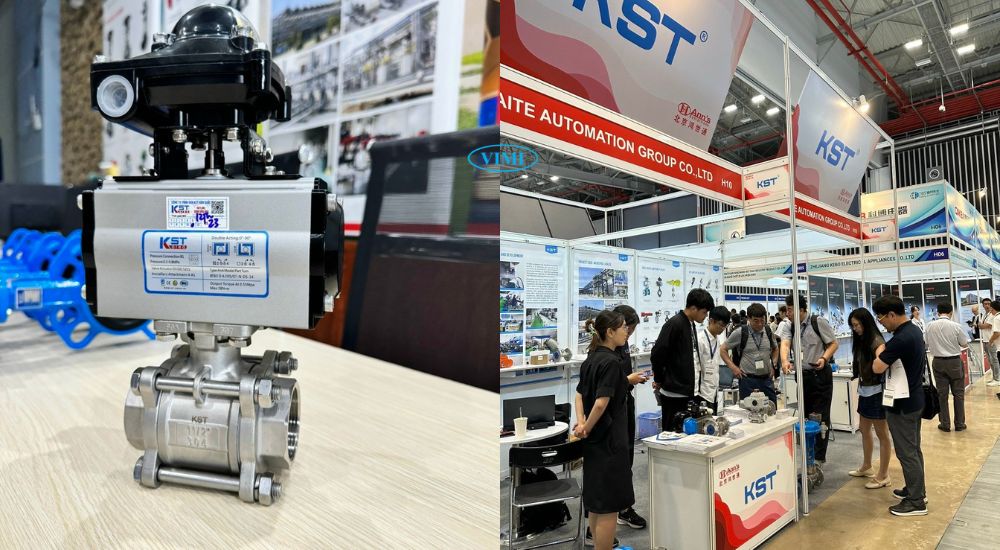 van bi điều khiển khí nén kst