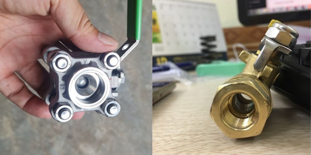 van bi dn32 nối ren