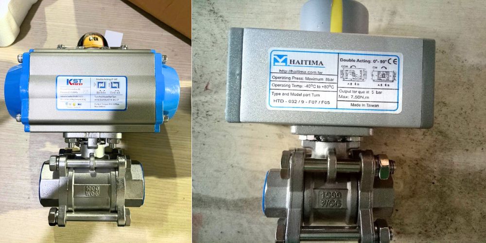 van bi dn32 điều khiển khí nén