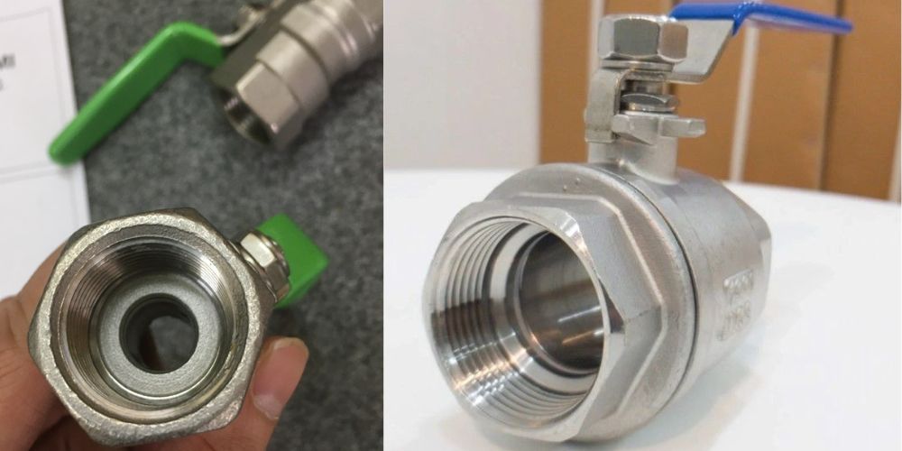 van bi dn40 nối ren