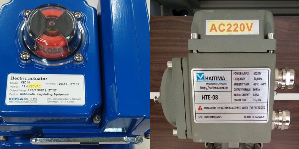 van bi inox điều khiển điện