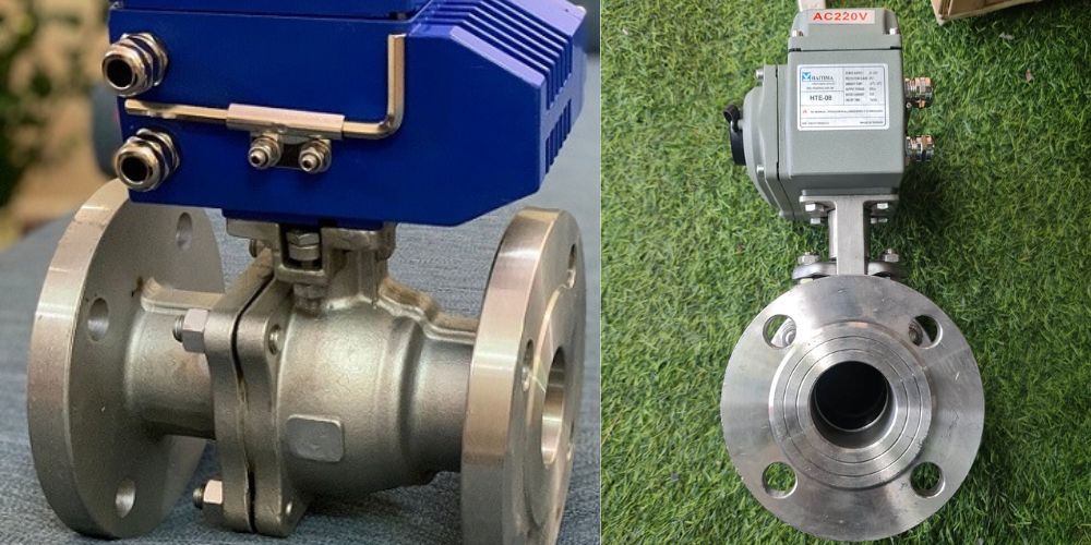 van bi inox điều khiển điện