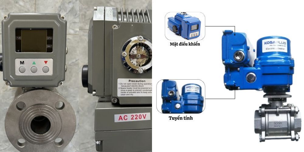 van bi inox điều khiển điện