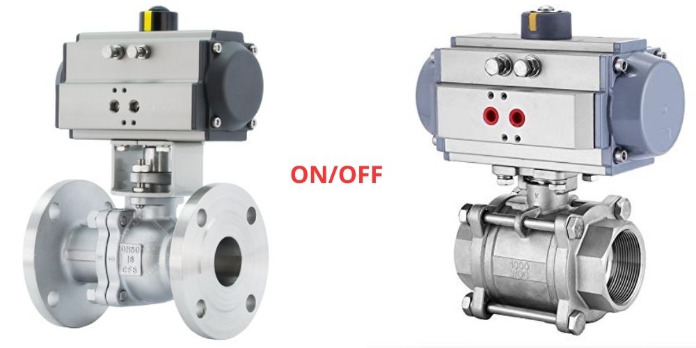 van bi inox điều khiển khí nén