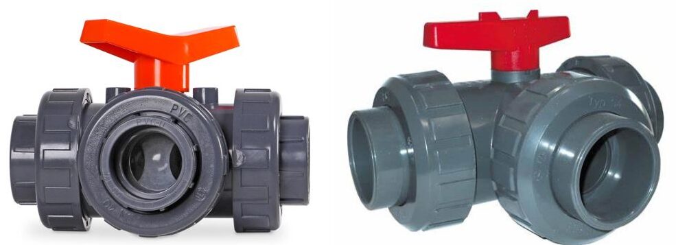 van bi nhựa 3 ngã