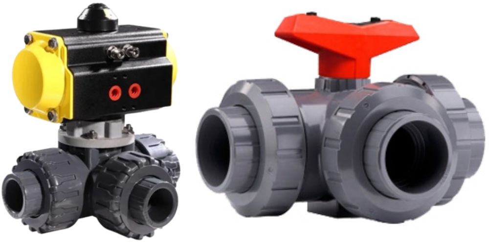 van bi nhựa 3 ngã