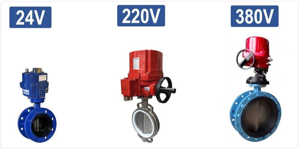 điện áp của van bướm điều khiển điện