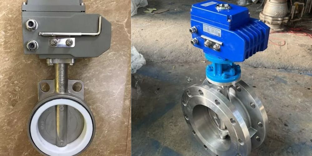 van bướm điều khiển điện on off