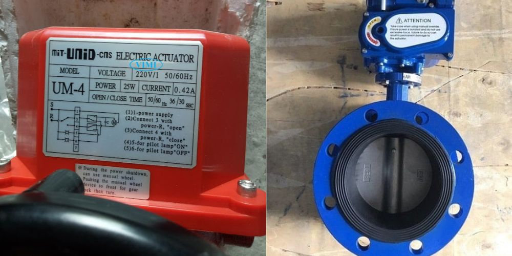 van bướm điều khiển điện 220v