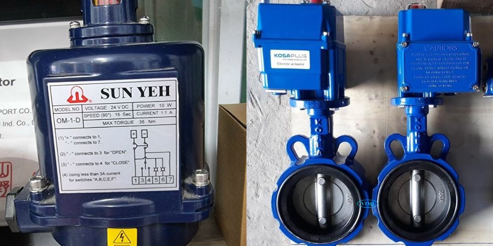 thông số van bướm điều khiển điện