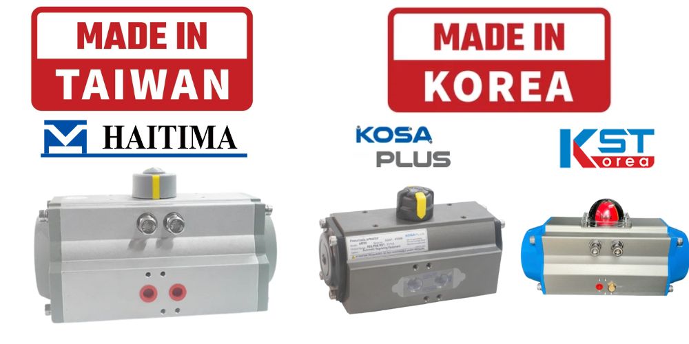 thương hiệu van bướm gang điều khiển khí nén