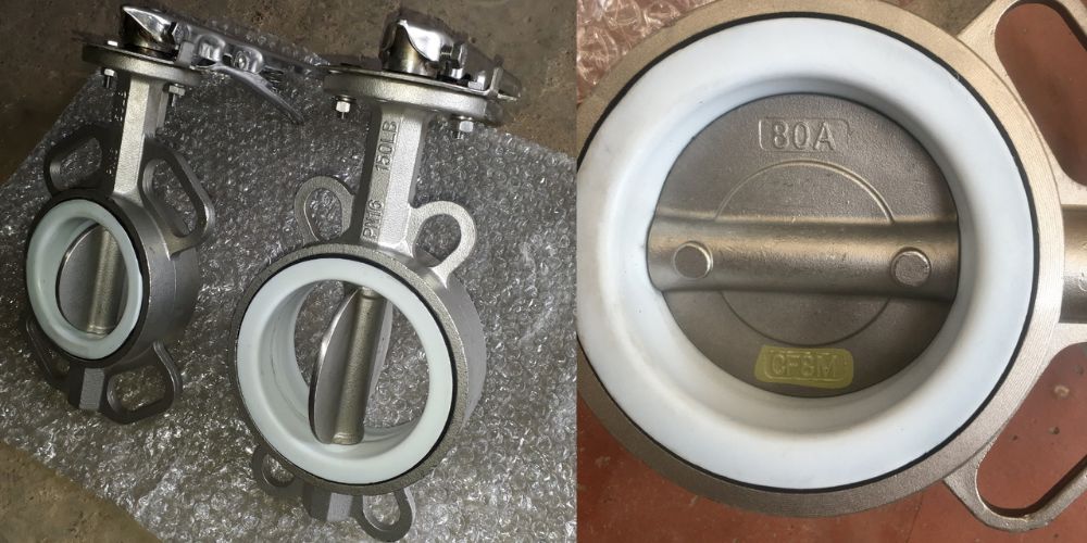 van bướm inox tay gạt