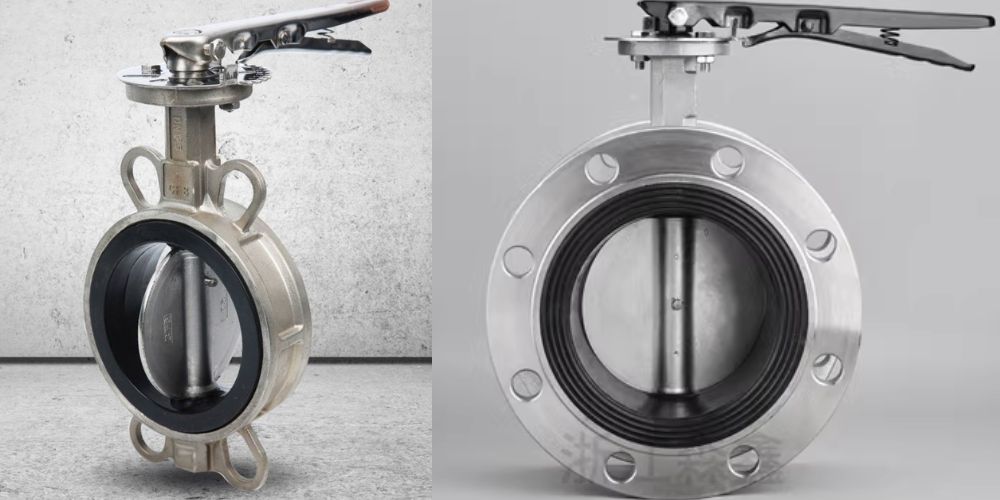 van bướm inox tay gạt