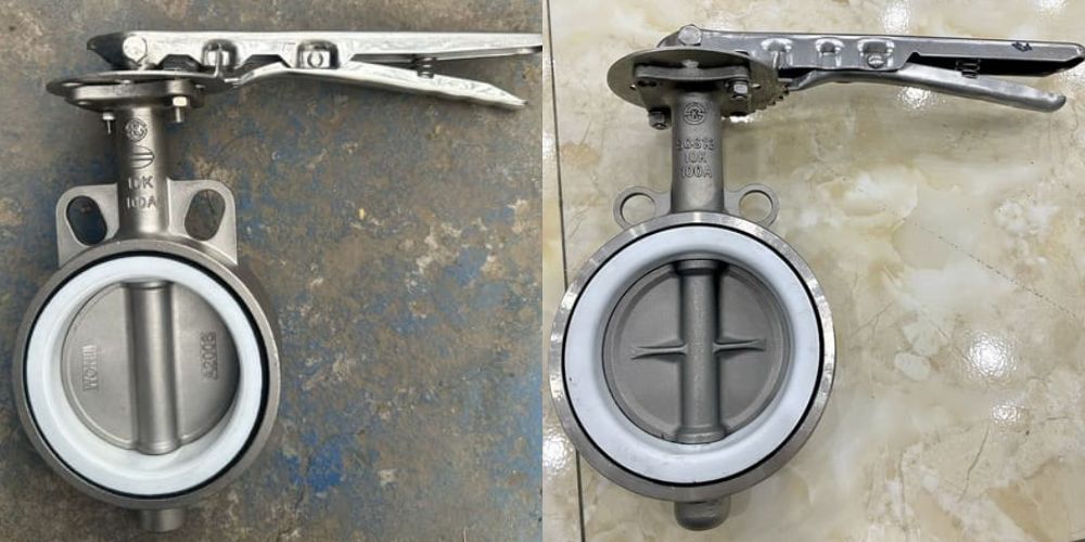 van bướm inox tay gạt