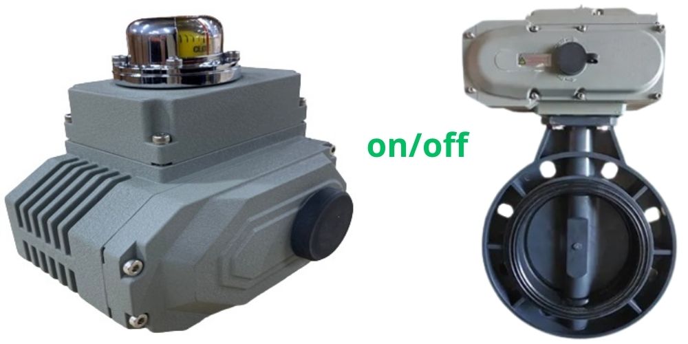 Van bướm nhựa điều khiển điện van bướm nhựa điều khiển điện