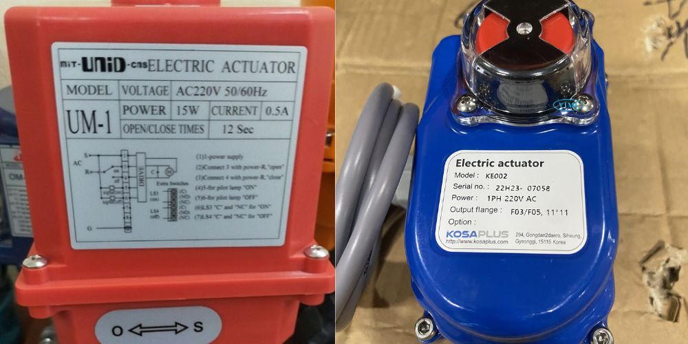 Van bướm nhựa điều khiển điện van bướm nhựa điều khiển điện