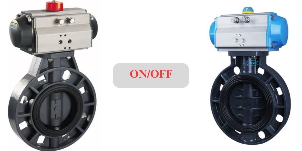 van bướm nhựa điều khiển khí nén