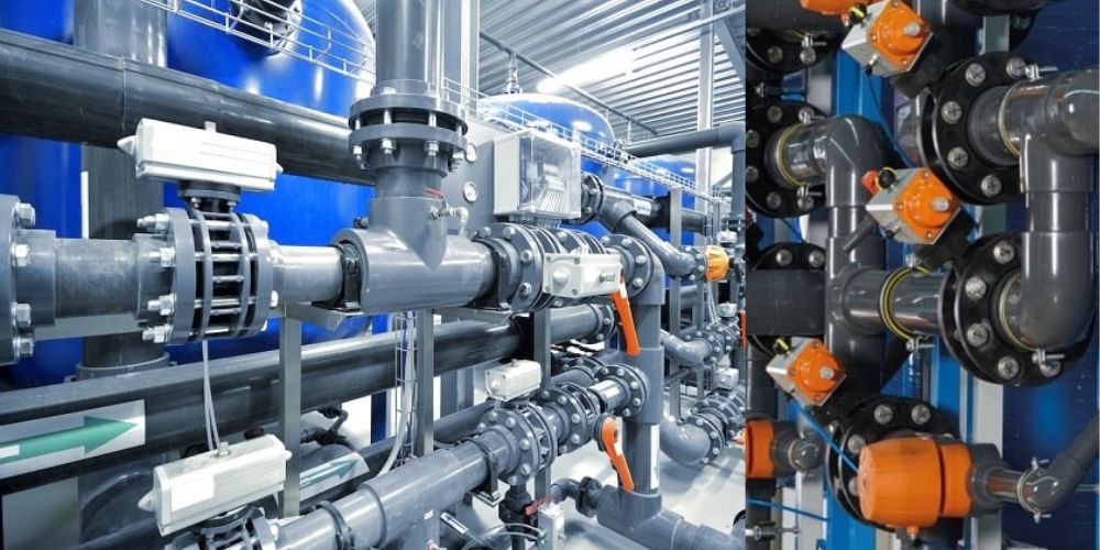 van bướm nhựa điều khiển khí nén