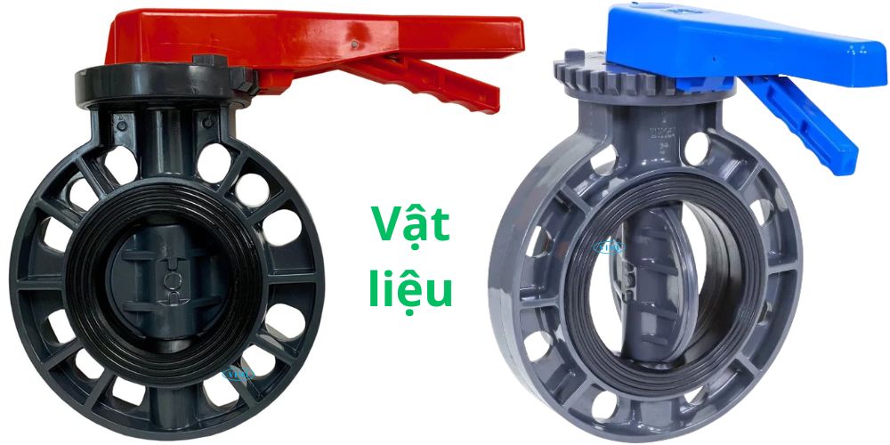 van bướm nhựa tay gạt