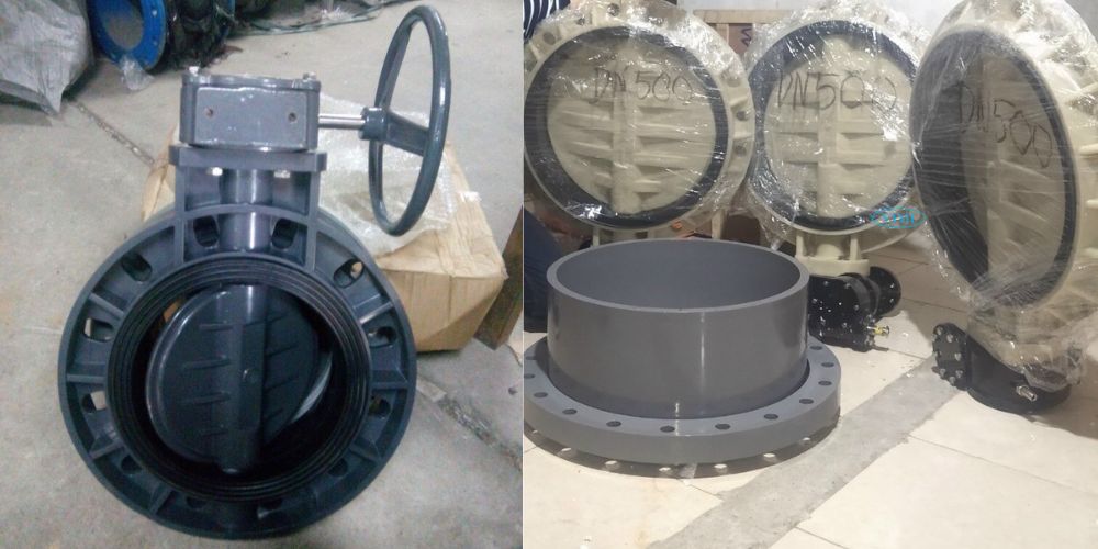 Kho van bướm nhựa tay quay