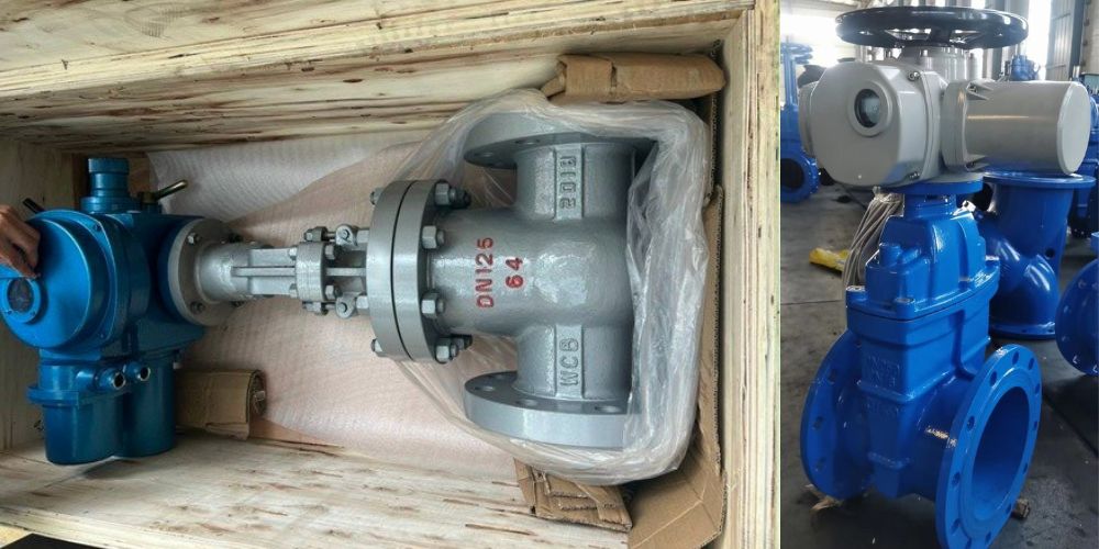 van cổng động cơ điện