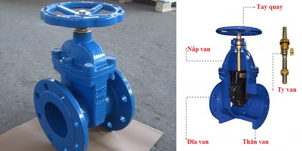 cấu tạo van cổng