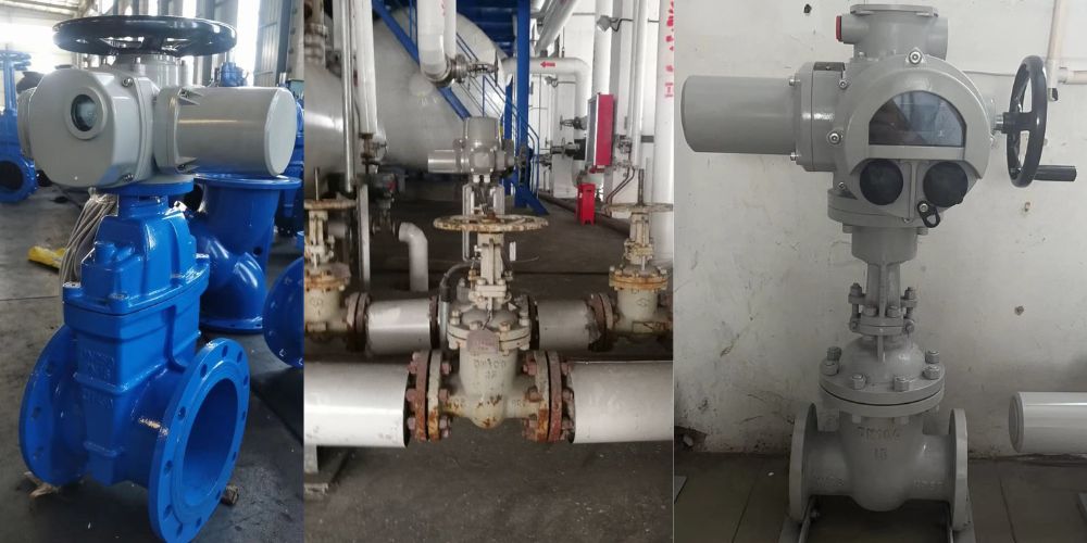 Van cổng DN100 van cổng dn100 điều khiển điện