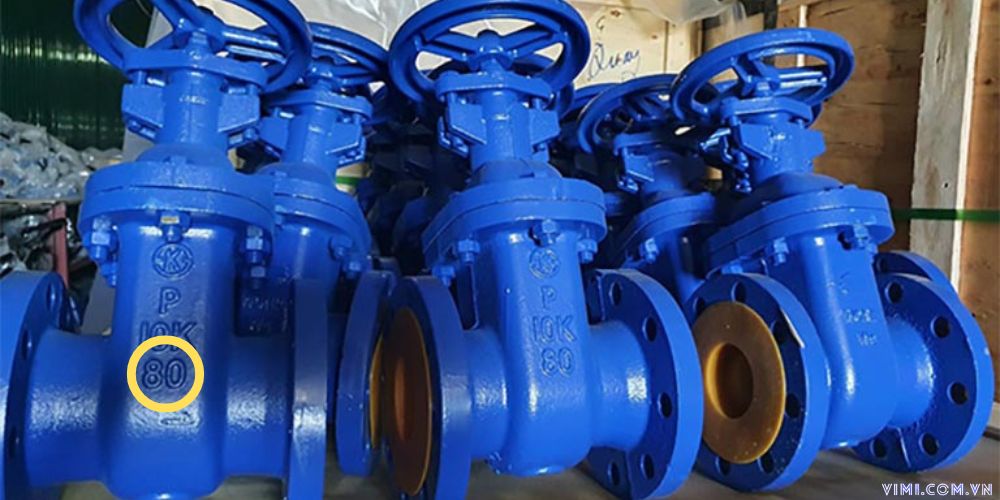 Van cổng DN80 van cổng dn80 thân gang