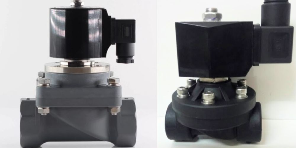 van điện từ nước thân nhựa