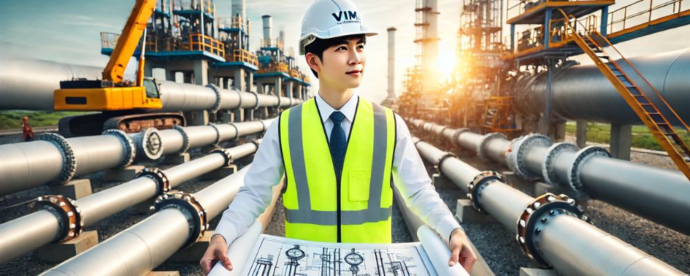 kỹ sư đường ống thành thạo phần mềm chuyên ngành