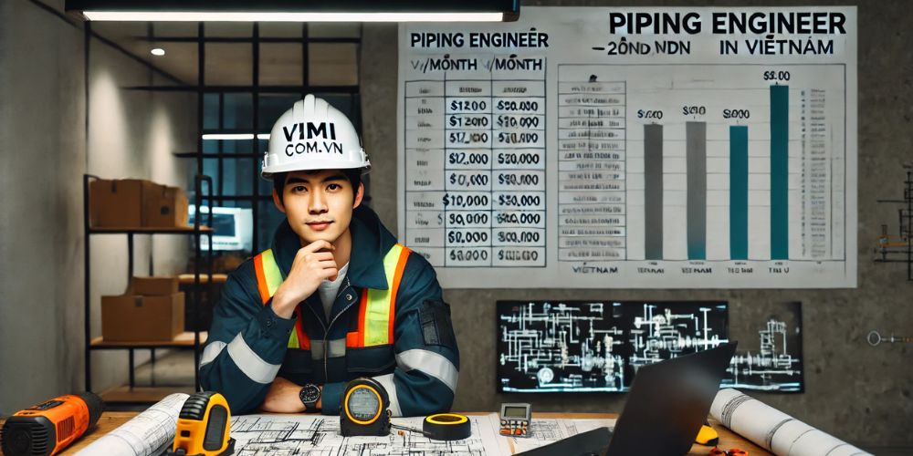 mức lương piping engineer giỏi