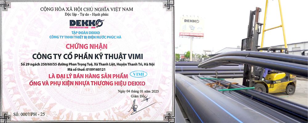 đại lý ống nhựa dekko