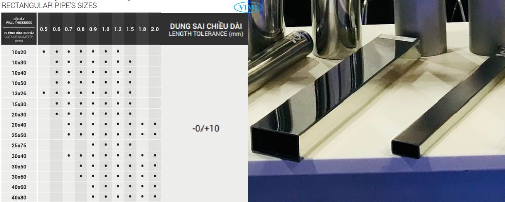 hộp inox trang trí sơn hà chữ nhật