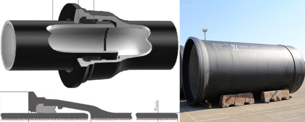 Ống gang cầu Xinxing nối kiểu XT2 kiểu kết nối ống gang cầu xinxing nối kiểu xt2