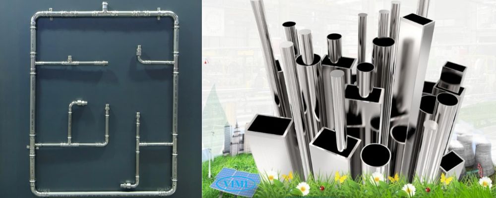 ống inox sơn hà trang trí