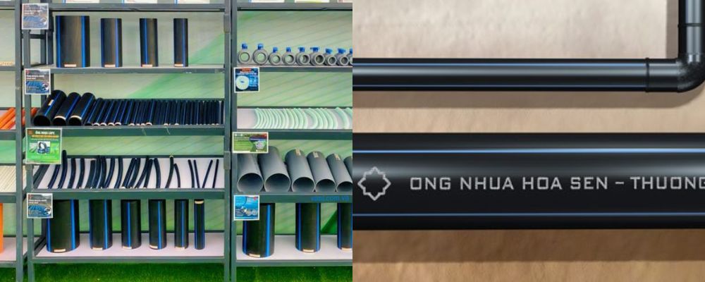 ống nhựa hoa sen hdpe