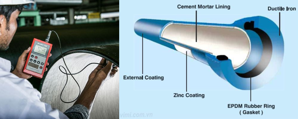 sơ đồ cấu tạo của ống gang rashmi