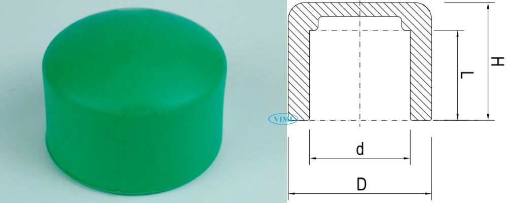 bản vẽ bịt ống ppr gs