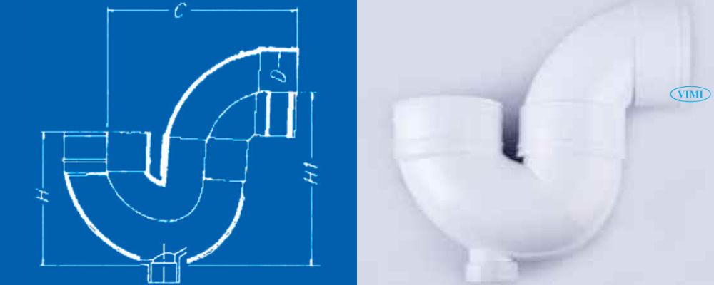 Con thỏ ống thoát uPVC GS bản vẽ con thỏ ống thoát upvc gs p có nắp