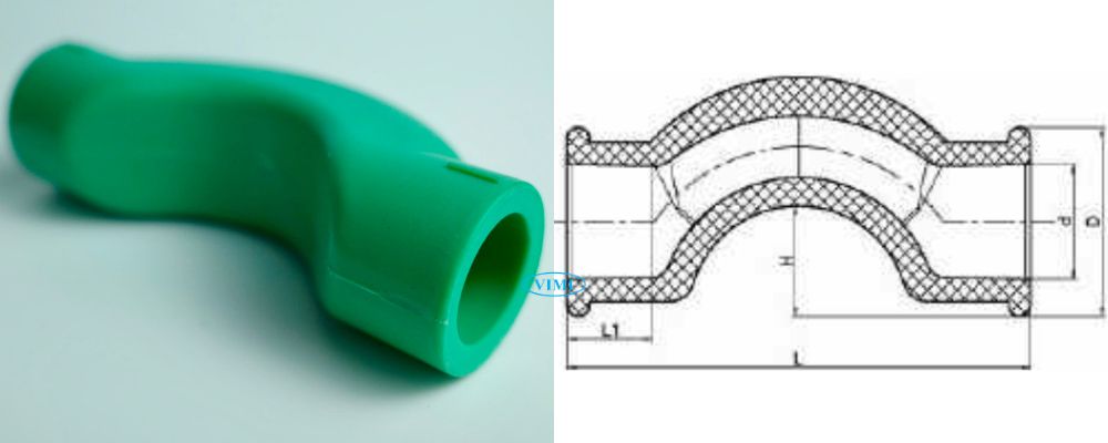bản vẽ khúc cong ppr gs
