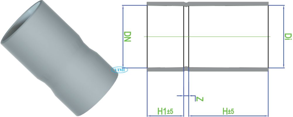bản vẽ măng sông upvc dekko hệ mét trượt