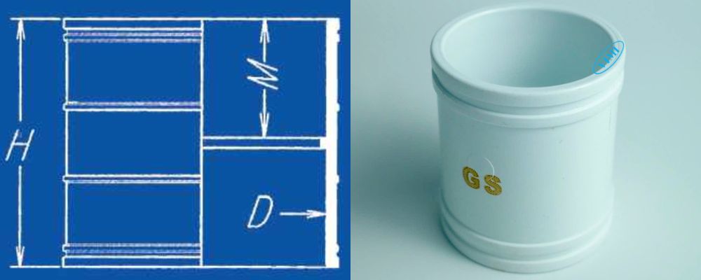 Nối ống thoát uPVC GS bản vẽ nối ống thoát upvc gs dán keo