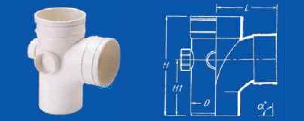 Tê ống thoát nước uPVC GS bản vẽ tê ống thoát nước upvc gs cong 88 đầu âm dương có nắp