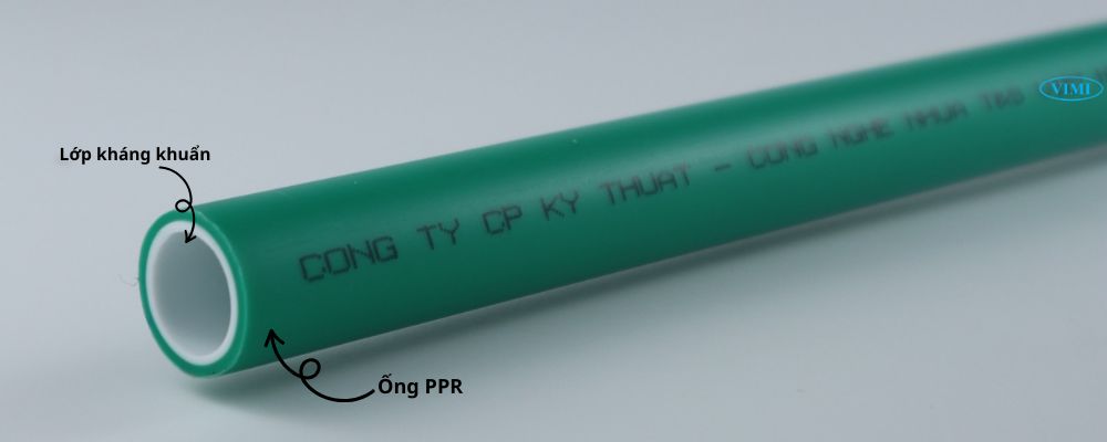 Ống GS PPR kháng khuẩn nước lạnh 2 lớp cấu tạo ống gs ppr kháng khuẩn nước lạnh 2 lớp
