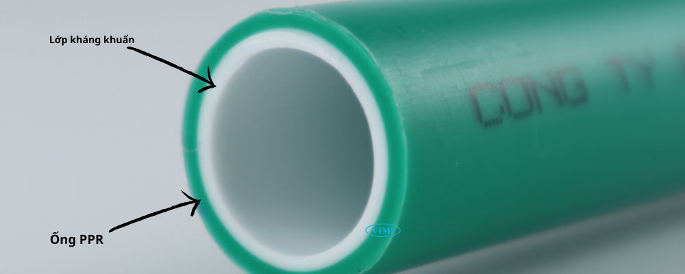 Ống GS PPR kháng khuẩn nước nóng 2 lớp cấu tạo ống gs ppr kháng khuẩn nước nóng 2 lớp
