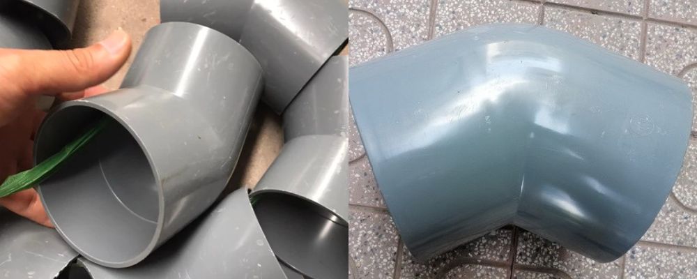 Co 45 độ PVC - Chếch 45 độ PVC chếch 45 độ có ảnh hưởng đến áp lực dòng chảy không